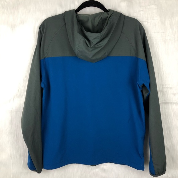 Columbia Blue & Dark Grey Lightweight Windbreaker Jacket - Picture 3 of 5